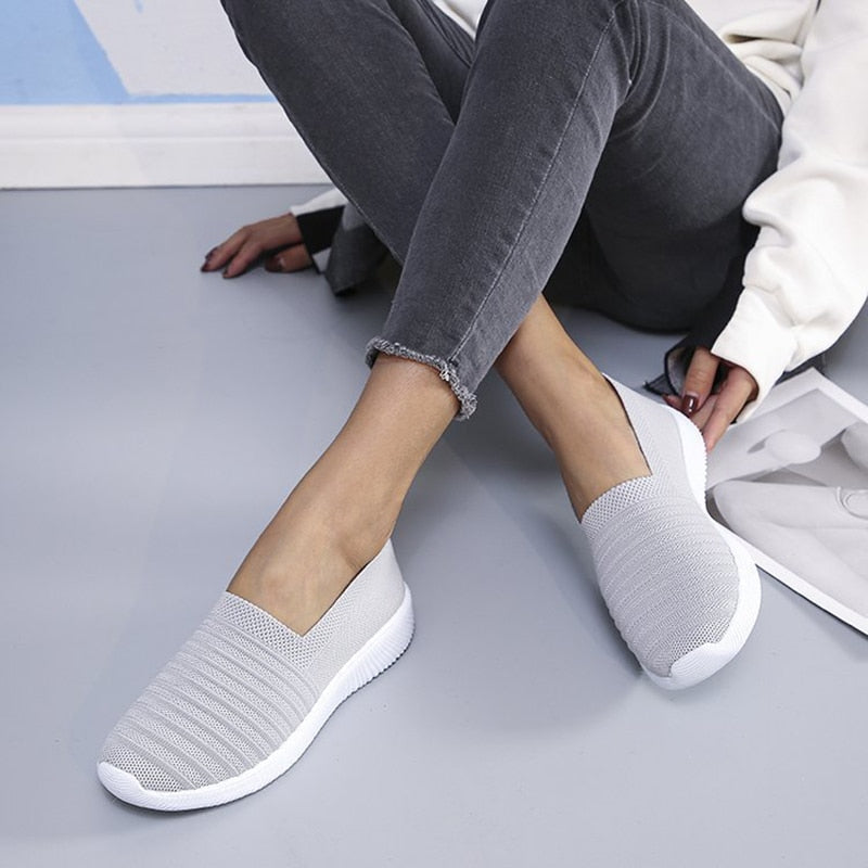 2021 Women Sneakers Fashion Socks Shoes Casual White Sneakers Summer knitted Vulcanized Shoes Women Trainers Tenis Feminino