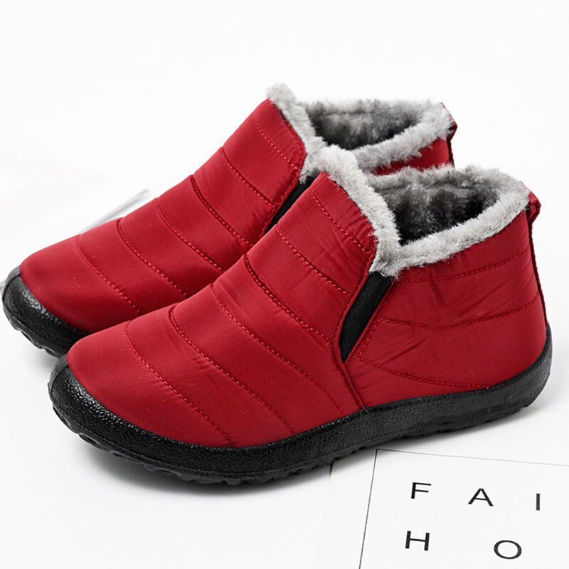 Women's Winter Sneakers Woman Shoes For Women Warm Fur Chunky Sneakers Platform Casual Shoes Woman Red Sneakers Basket Femme