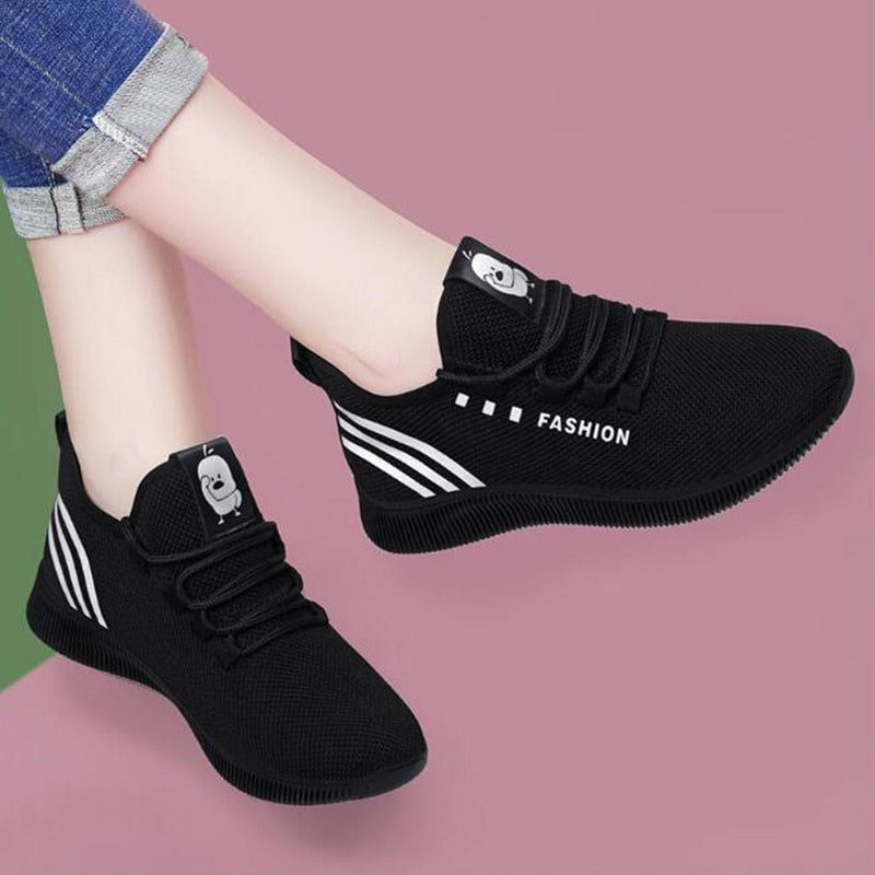 Women Casual Sports Shoes Woman Breathable Mesh Platform Sneakers Women Fashion Mesh Shoes Tenis Feminino Womens Sneaker Basket