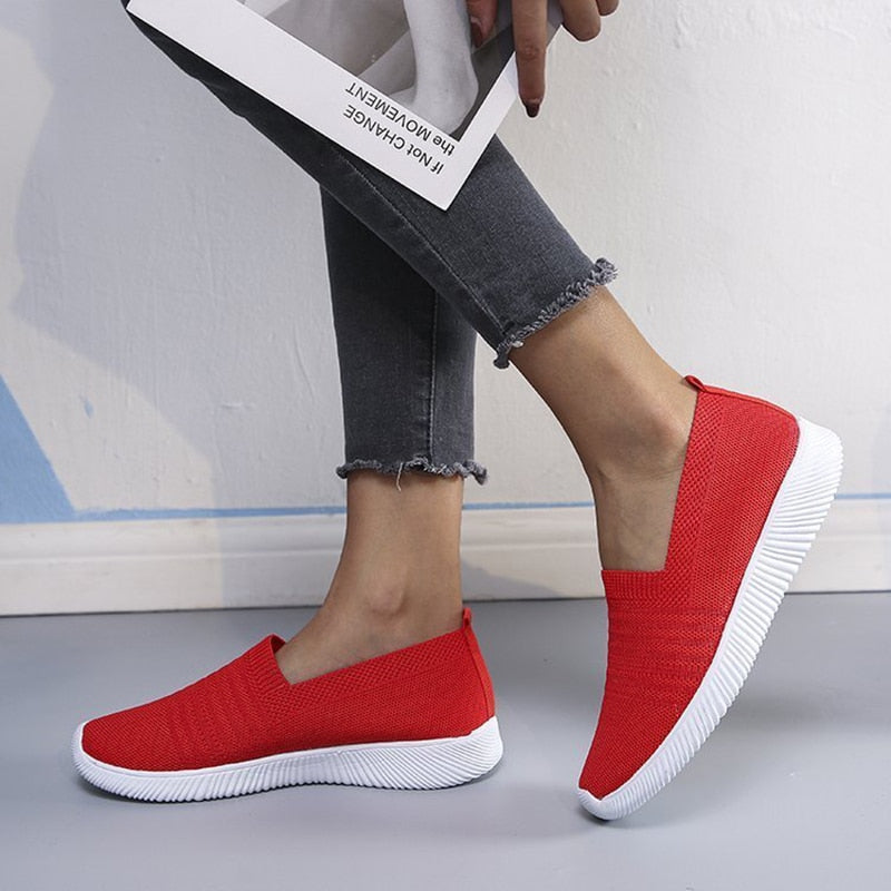 2021 Women Sneakers Fashion Socks Shoes Casual White Sneakers Summer knitted Vulcanized Shoes Women Trainers Tenis Feminino