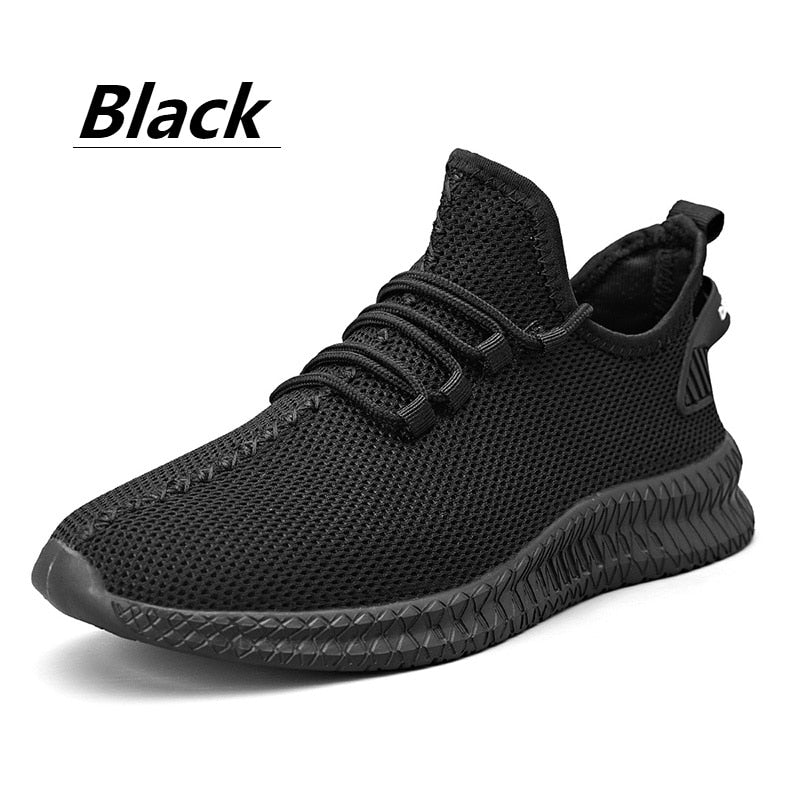 Fashion Sneakers Lightweight Men Casual Shoes Breathable Male Footwear Lace Up Walking Shoe Sport Running Sneaker Plus Size