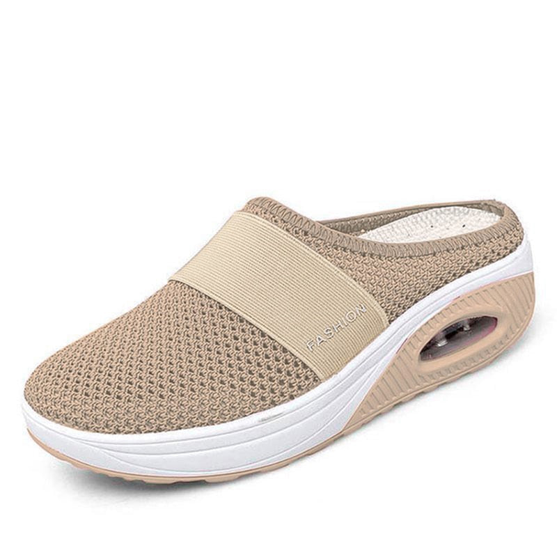 Women Shoes Casual Increase Cushion Shoes Women Non-slip Platform Sneakers For Women Breathable Mesh Outdoor Walking Slippers